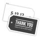 Bold Thank You Hanging Gift Tags with Organza Bags Image 3 of 14